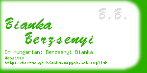 bianka berzsenyi business card